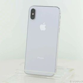 【中古】Apple(アップル) iPhoneX 64GB シルバー MQAY2J／A SoftBank 【247-ud】