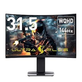 【中古】【未使用】プリンストン ULTRA PLUS ゲーミングモニター 31.5型 (HDR/WQHD/144Hz/Adaptive-Sync/PS5 120Hz対応/曲面ディスプレイ) UP-HC32C