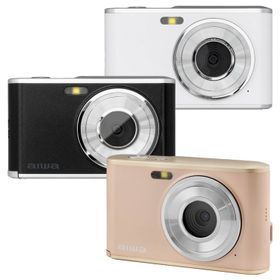 期間限定ポイント10倍【aiwa公式】コンデジ コンパクトデジタルカメラ 自撮り 軽量 旅行 aiwa cam DCB 1,300万画素CMOSセンサー 2.8インチIPS 電子手ブレ補正 オートフォーカス 4倍デジタルズームタイムラプスなど多彩な撮影モード 型番：JA4-DCM0001-D