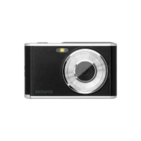 aiwa コンパクトデジタルカメラ JA4-DCM0001 (BK) ブラック JA4DCM0001BK デジカメ デジタルカメラ (納期目安3週間~)