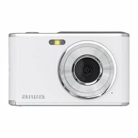 【中古】aiwa cam DCB デジタルカメラ, 1300万画素, 2.8インチIPSディスプレイ, 手ブレ補正, 4K動画, 132g, 軽量コンパクト (ホワイト)