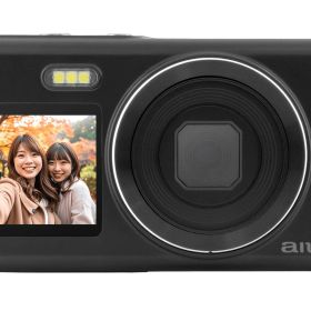 アイワマーケティングジャパン コンパクトデジタルカメラ aiwa cam DCB-2 ブラック(1600万画素CMOSセンサー/電子手ブレ補正/AF/4倍デジタルズーム/自撮り撮影/軽量)(JA5-DCM0003(BK))