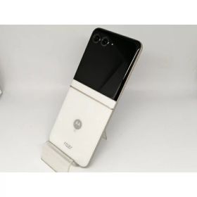 【中古】MOTOROLA docomo 【SIMフリー】 motorola razr 50d ホワイトマーブル 8GB 256GB M-51E【OSU301】保証期間1ヶ月【ランクA】