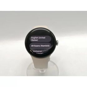 【中古】Google Pixel Watch2 Bluetooth/Wi-Fiモデル PolishedSilverアルミケース/Porcelainアクティブバンド【高崎モントレー】保証期間1ヶ月【ランクC】