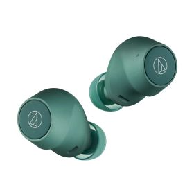 オーディオテクニカ ノイズキャンセリング機能搭載 完全ワイヤレスBluetoothイヤホン（エバーグリーン） ATH-CKS30TW+GR audio-technica