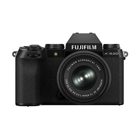 【中古】「ほぼ新品」富士フイルム(FUJIFILM) ミラーレスデジタルカメラ X-S20 レンズキット(XC15-45) ボディ内手ブレ補正 Vlog モード搭載 従来機の2倍以上の撮影可能枚数(800枚) AUTO被写体検出 大
