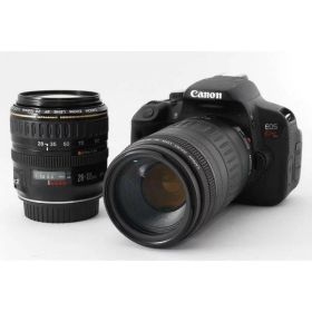 【中古】キヤノン Canon EOS Kiss X6i 標準&望遠ダブルズームセット 美品 ストラップ当店保証30日間 人気モデル 高画質 売れ筋