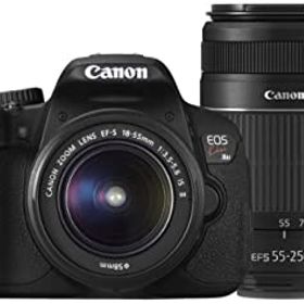 【中古】Canon デジタル一眼レフカメラ EOS Kiss X6i ダブルズームキット EF-S18-55mm/EF-S55-250mm付属 KISSX6i-