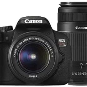 【中古】［非常に良い］Canon デジタル一眼レフカメラ EOS Kiss X6i ダブルズームキット EF-S18-55mm/EF-S55-250mm付属 KISSX6i-WKIT