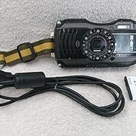 【中古】(非常に良い)PENTAX 防水デジタルカメラ PENTAX WG-3 ブラック 1cmマクロ マクロスタンド付属 LEDライト PENTAX WG-3BK 12685