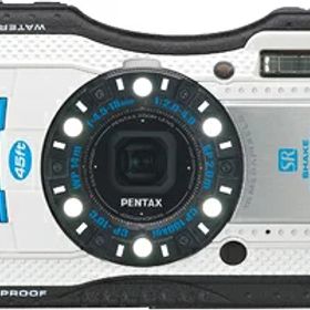 【中古】 PENTAX 防水デジタルカメラ PENTAX WG-3 ホワイトブルー 1cmマクロ マクロスタンド付属 LEDライト PENTAX WG-3WHBL 12725
