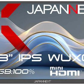 JAPANNEXT ジャパンネクスト WUXGA対応 13.3型液晶ディスプレイ/miniHDMI、USB-C/ブラック/スピーカー/2年保証 JN-MD-IPS133WX