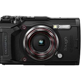 【中古】【39shop】OM★SYSTEMオリンパス OLYMPUS デジタルカメラ Tough TG-6 ブラック 1200万画素CMOS F2.0 15m 防水 100kgf耐荷重 GPS 内蔵Wi-Fi TG-6BLK（良い）
