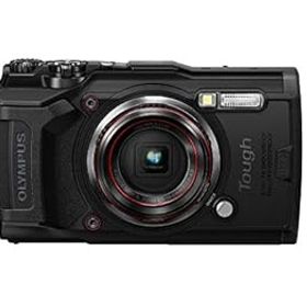 【中古】OM SYSTEM/オリンパス OLYMPUS デジタルカメラ Tough TG-6 ブラック 1200万画素CMOS F2.0 15m 防水 100kgf耐荷重 GPS 内蔵Wi-Fi TG-6BLK