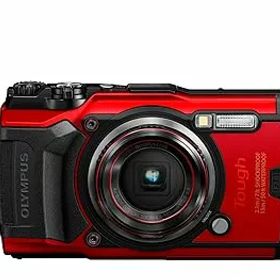 【中古】【39shop】OM★SYSTEM/オリンパス OLYMPUS デジタルカメラ Tough TG-6 レッド 1200万画素CMOS F2.0 15m 防水 100kgf耐荷重 GPS 内蔵Wi-Fi TG-6RED（良い）