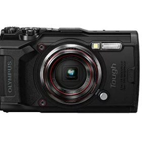 【中古】OLYMPUS デジタルカメラ Tough TG-6 レッド 1200万画素CMOS F2.0 15m 防水 100kgf耐荷重 GPS 内蔵Wi-Fi TG-6RED