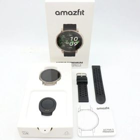 【美品】Amazfit Active 3 Premium 45mm アペックスシルバー スマートウォッチ アマズフィット アクティブ3 プレミアム 本体 【中古】