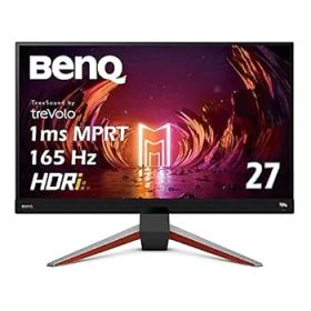 【中古】ベンキュージャパン BenQ MOBIUZ EX2710Q ゲーミングモニター 27インチ/165Hz/IPS/WQHD/1ms/HDRi/HDR400/FreeSync Premium 2.1ch treVoloスピー
