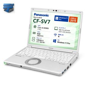 【中古・Aランク】中古パソコン Panasonic Let's note SV7 Aランク 第8世代 Core i5-8350U メモリ8GB SSD128GB(増設可) 12.1型 WUXGA(1920x1200) Windows11 Pro Office搭載 軽量 約0.944kg レッツノート ノートパソコン ノートPC 整備済み品 送料無料