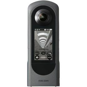 RICOH THETA X メタリックグレー 360度カメラ 【THETAシリーズのアドバンスドモデル】2.25型 大型液晶タッチパネル 最大約60MP(11K)静止画撮影 最大5.7K/30fps動画 手振れ補正機能搭載 内蔵メモリー46GB