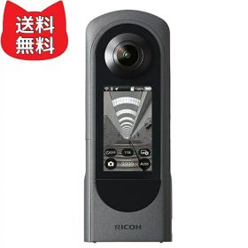 RICOH THETA X メタリックグレー 360度カメラ 【THETAシリーズのアドバンスドモデル】2.25型 大型液晶タッチパネル 最大約60MP(11K)静止画撮影 最大5.7K/30fps動画 手振れ補正機能搭載 内蔵メモリー46GB