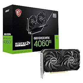 【中古】【未使用】MSI GeForce RTX 4060 Ti VENTUS 2X BLACK 8G OC グラフィックスボード VD8517