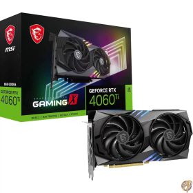 【5日最大2000円クーポン】MSI GeForce RTX 4060 Ti Gaming X 8Gグラフィックスカード - GPU、8GB GDDR6 (18Gbps/128ビット)、PCIe 4.0 ツイン FROZR 9 (2 x TORXファン5.0)、RGB HDMI 2.1、DisplayPort 1.4a。