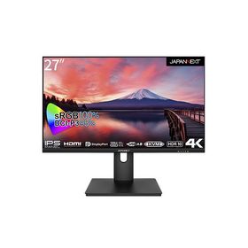 JAPANNEXT USB-C対応 PCモニター JN-IPS273UHDR-C65W ［27型 /4K(3840×2160） /ワイド］