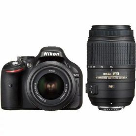 【中古】ニコン Nikon D5200 ダブルズームキット ブラック当店保証30日間 人気モデル 高画質 売れ筋