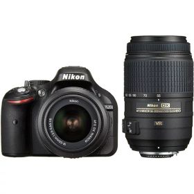 【中古】ニコン Nikon D5200 ダブルズームキット ブラック ブラック カメラ 中古 人気 おすすめ 高画質