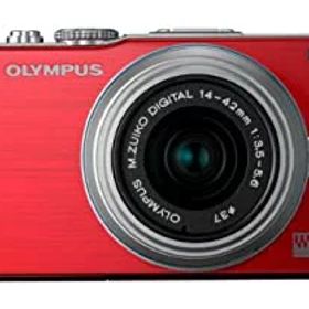 【中古】(非常に良い)OLYMPUS ミラーレス一眼 PEN Lite E-PL3 レンズキット レッド E-PL3 LKIT RED
