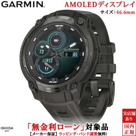 【無金利ローン可】 ガーミン GARMIN インスティンクト クロスオーバー アモレッド チャコールグレイ Instinct Crossover AMOLED Charcoal Grey メンズ スマートウォッチ 正規品 010-03398-30