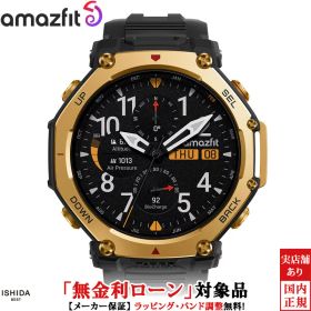 【無金利ローン可】 アマズフィット Amazfit ティーレックス スリー プロ 48mm ブラックゴールド T-Rex 3 Pro 48mm Black Gold メンズ スマートウォッチ 充電式クオーツ 正規品 sp170078-C238