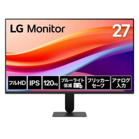 LG Electronics Japan 27インチ 液晶ディスプレイ(1920x1080/IPS/アンチグレア/D-Sub/HDMI/120Hz/3年保証) 27U411A-B 時間指定不可
