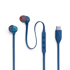 JBL｜ジェイビーエル イヤホン カナル型 USB Type-C ブルー JBLT310CBLU [カナル型 /USB]