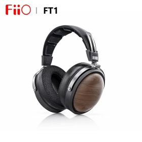 FiiO FT1 クローズバック オーバーイヤー ナノウッド ファイバー コンポジット ダイヤフラム 有線 Hi-Fi ヘッドフォン、スタジオ用アメリカン ブラック ウッド イヤーカップ