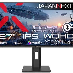 JAPANNEXT 液晶ディスプレイ 27型/2560×1440/ブラック JN-IPS27Q3-HSP