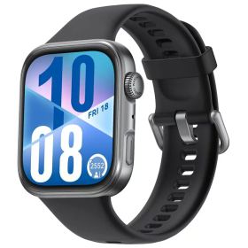 HUAWEI WATCH FIT 4 スマートウォッチ 薄型軽量 1.82インチ大画面 アウトドアに適した気圧計と測位システム 通知 フィットネス ヘルストラッカー 情緒測定 10日間ロングバッテリー iOS/Android ブラック