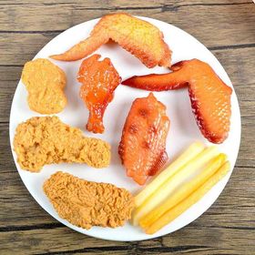 ミニチュア 食品模型 子供 ドールハウス リアル フライドチキン レッグ チキンウィング フライドポテト チキンナゲット オルレアン グリルウィング チキンポップコーン 美式 カートゥン
