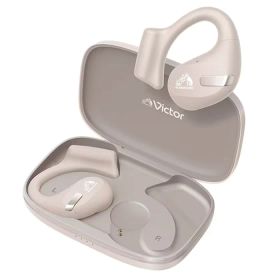 ビクター フックタイプ完全ワイヤレスイヤホン nearphones HA-NP50T-C ベージュ Victor JVC オープンイヤーイヤホン 耳掛けスタイル IPX4 防滴仕様 耳をふさがない ながら聴き マルチポイント【送料無料】【KK9N0D18P】