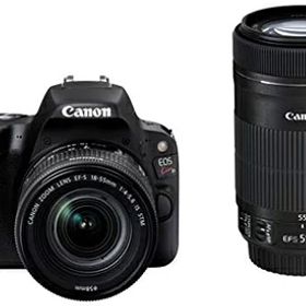 【中古】 Canon デジタル一眼レフカメラ EOS Kiss X9 ブラック ダブルズームキット EF-S18-55mm/EF-S55-250mm付属 EOSKISSX9BK-WKIT
