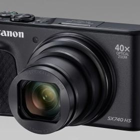 【あす楽/即納】キヤノン PowerShot SX740 HS ブラック PSSX740BK Canon パワーショット コンパクトデジタルカメラ コンデジ 光学40倍ズーム 4K動画 Wi-Fi対応 運動会 旅行（完全新品/在庫限り/送料無料）