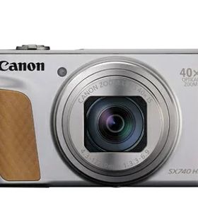 【中古】（新古品） Canon コンパクトデジタルカメラ PowerShot SX740 HS シルバー 光学40倍ズーム/4K動画/Wi-Fi対応 PSSX740HSSL
