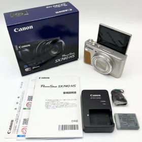 【展示品】Canon キヤノン コンパクトデジタルカメラ PowerShot SX740HS SL Made In Japan [シルバー]【中古】【非常に良い】