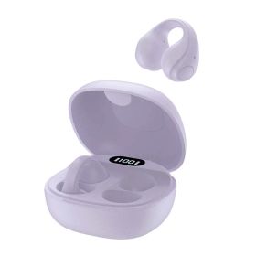 グリーンハウス オープンイヤーワイヤレスイヤホン イヤーカフタイプ パープル [ ワイヤレス ( 左右分離 ) / Bluetooth 対応 ] GH-OWSB-PU