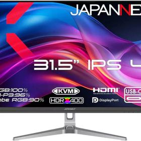 納期8月下旬 JAPANNEXT ジャパンネクスト 4K対応 31.5型液晶ディスプレイ/HDMI×1、DP×1、USB-C×1/ブラック/スピーカー/2年保証 JN-EiB315U-C6 単品購入のみ可（同一商品であれば複数購入可） クレジットカード 代金引換決済のみ