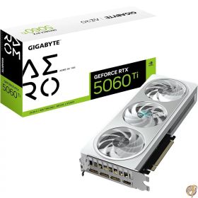 【5日最大2000円クーポン】GIGABYTE GeForce RTX 5060 Ti AERO OC 16Gグラフィックスカード、16GB 128ビットGDDR7、PCIe 5.0、WINDFORCE冷却システム、GV-N506TAERO OC-16GD ビデオカード。