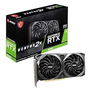 【中古】【39shop】MSI★GeForce RTX 3060 VENTUS 2X 12G OC グラフィックスボード VD7553（非常に良い）