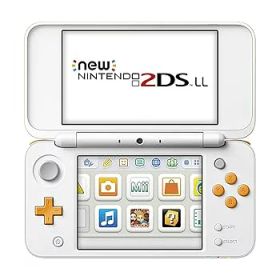 【中古】Newニンテンドー2DS LL 【ホワイト×オレンジ】 (整備済み品)