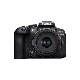 Canon ミラーレス一眼カメラ EOS R10 レンズキット(RF-S18-45)ブラック/APS-C/EOSR10-1845ISSTMLK